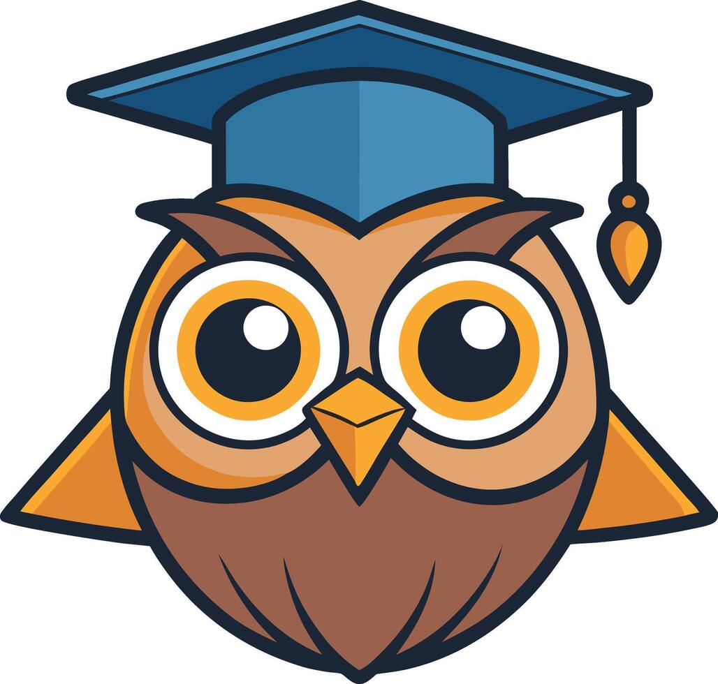Wise Owl Graduate vector