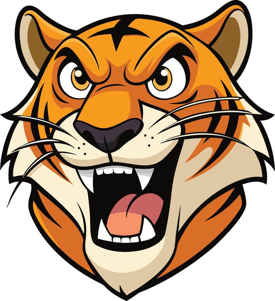 Tiger of Strength and Grace vector