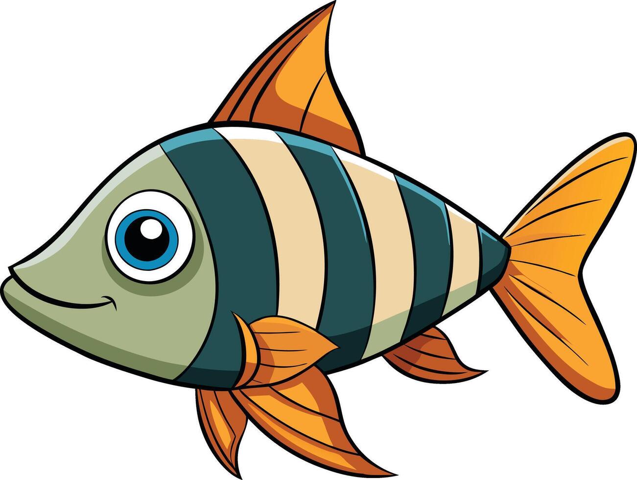 Diving into the Colorful World of Fish vector