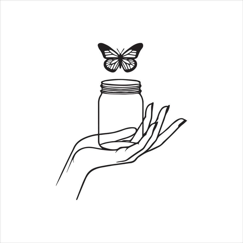 Mystical Hand Clipart Illustration Set vector