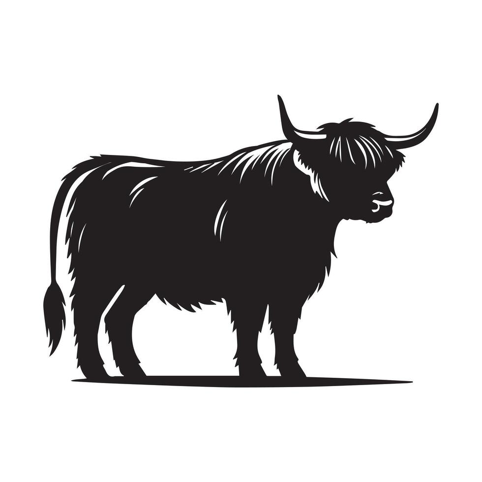 Precious Baby Highland Cow Clipart for Nursery Decor vector
