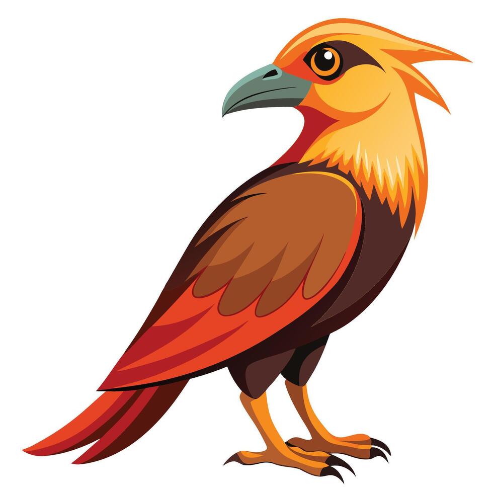 illustration of a colorful bird vector