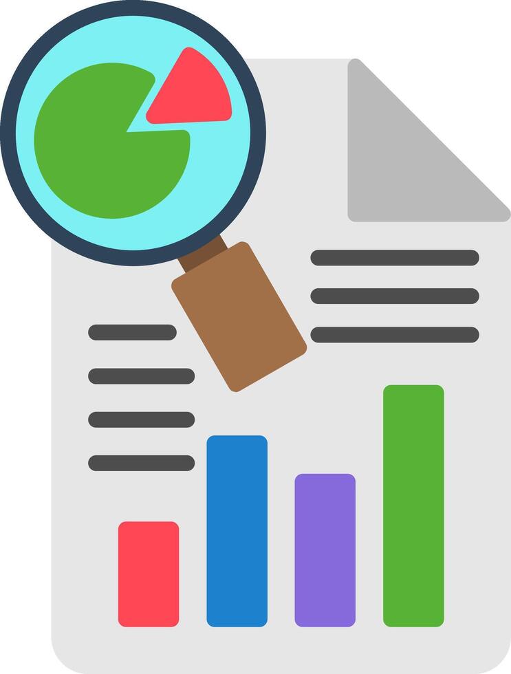 Analysis Flat Icon vector