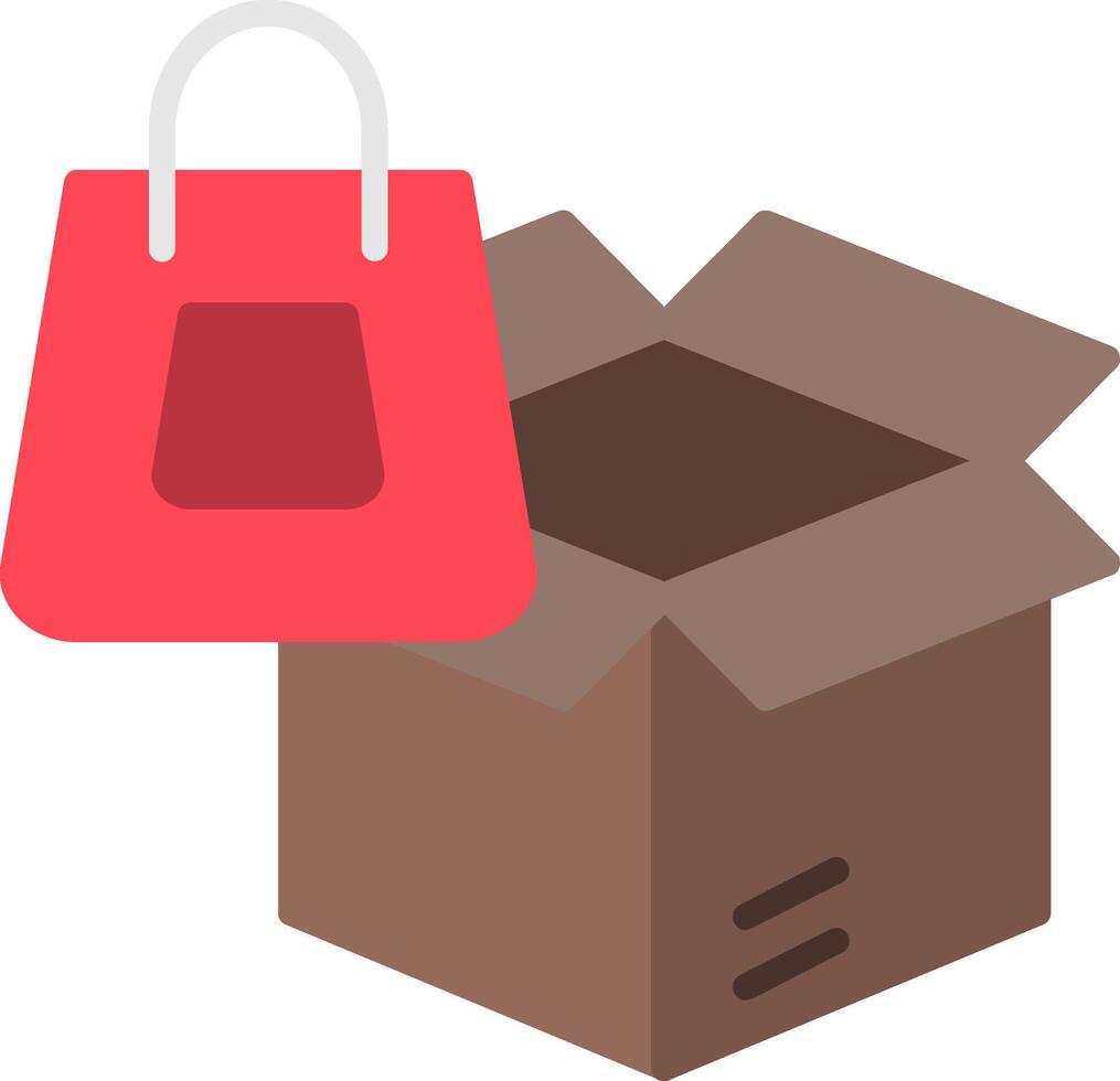 Box Flat Icon vector