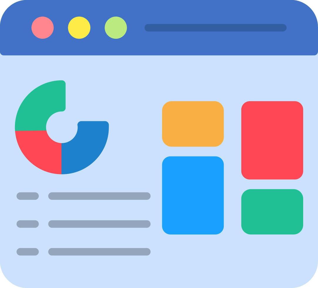 Dashboard Flat Icon vector