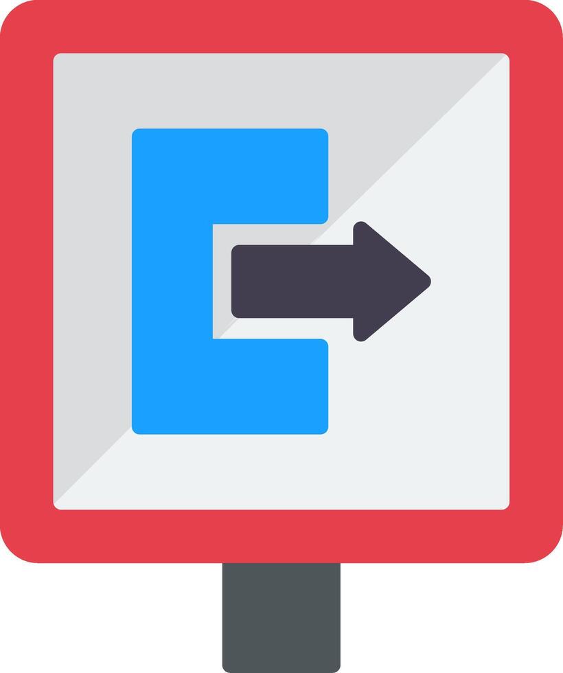 Exit Door Flat Icon vector