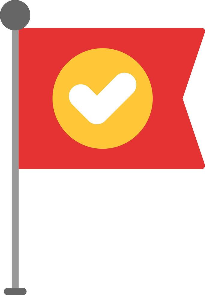 Flag Flat Icon vector
