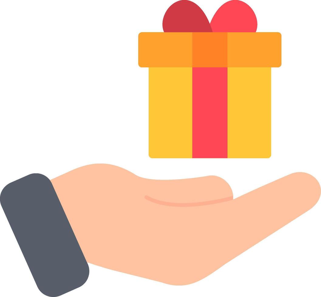 Gift Flat Icon vector