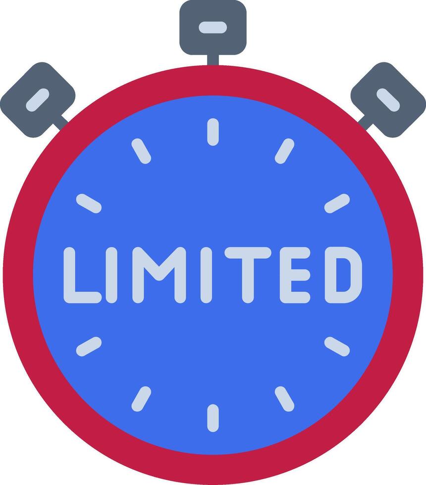 Limited Flat Icon vector