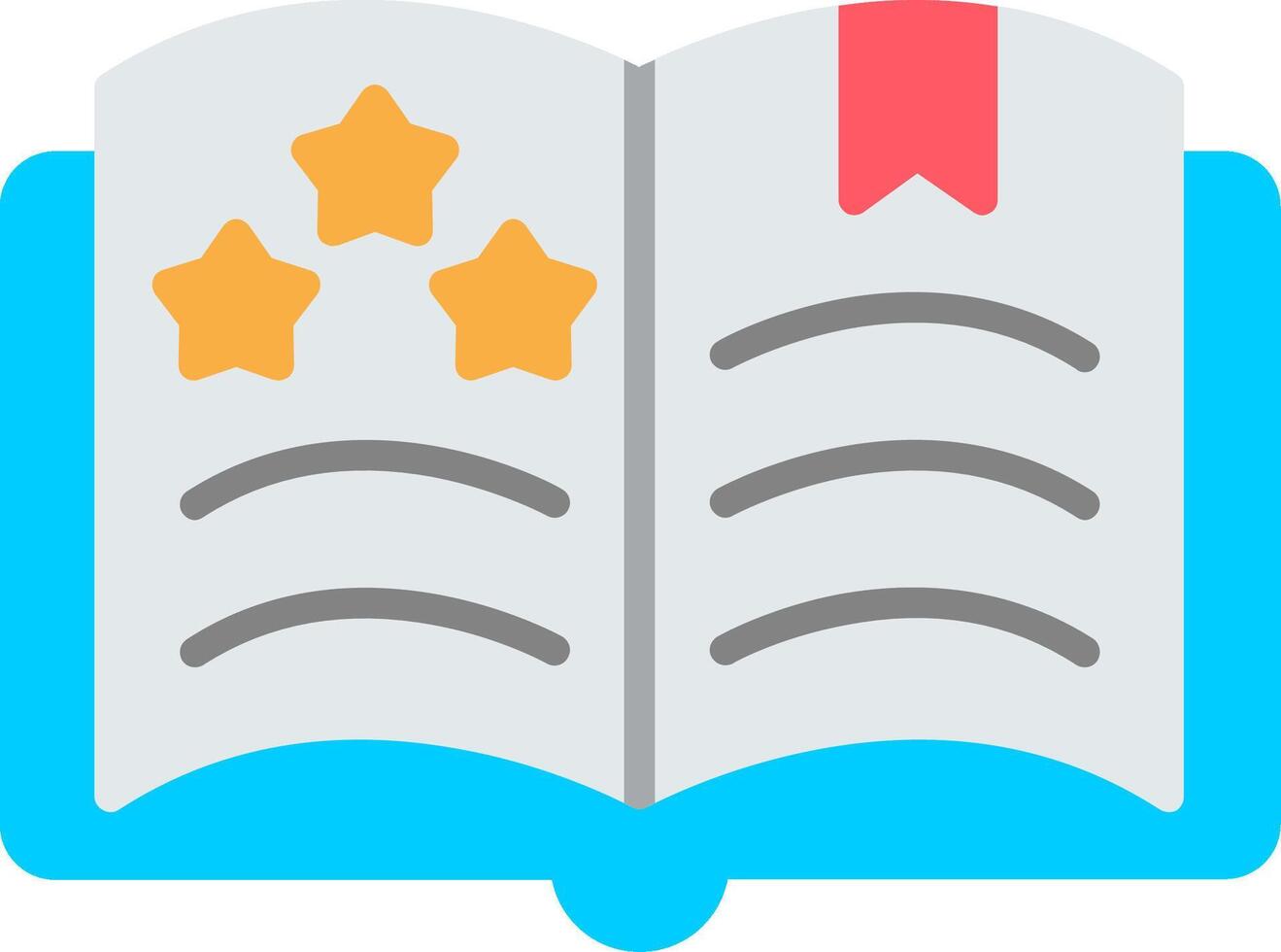 Open Book Flat Icon vector
