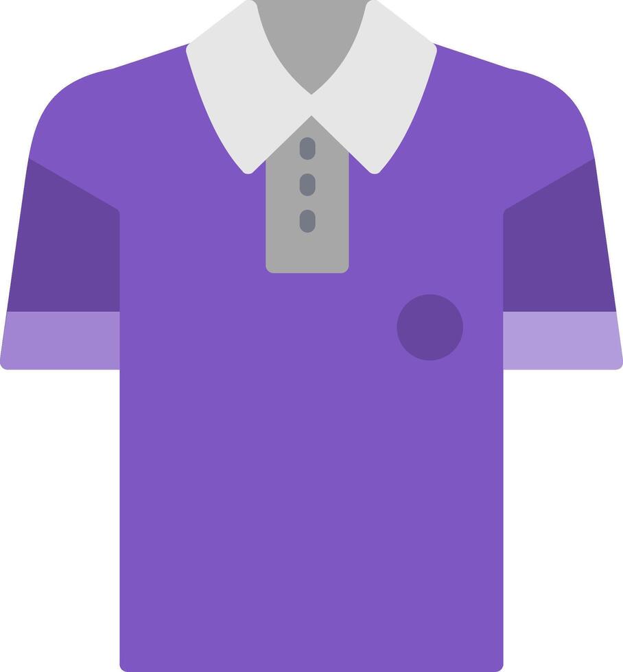 Polo Shirt Flat Icon vector