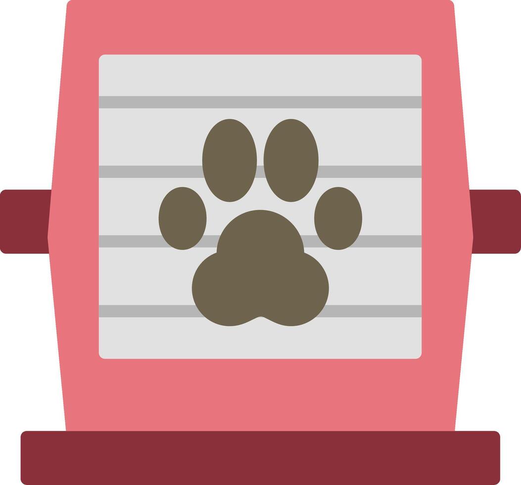 Pet Cage Flat Icon vector