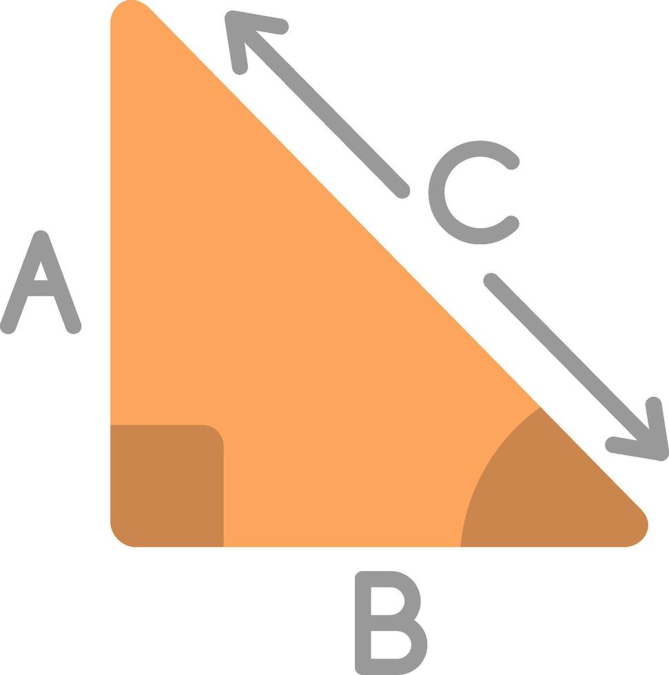 Pythagoras Flat Icon vector