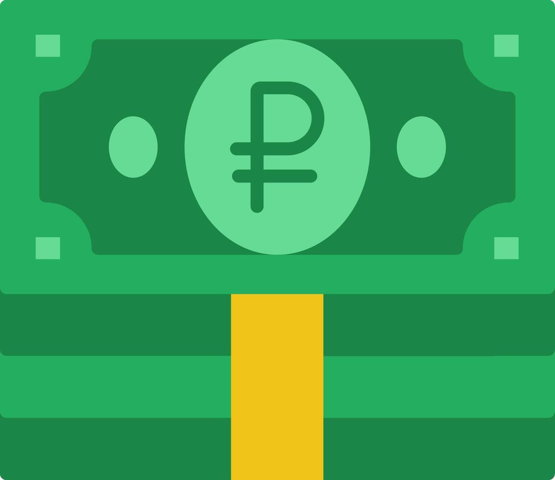 Ruble Flat Icon vector