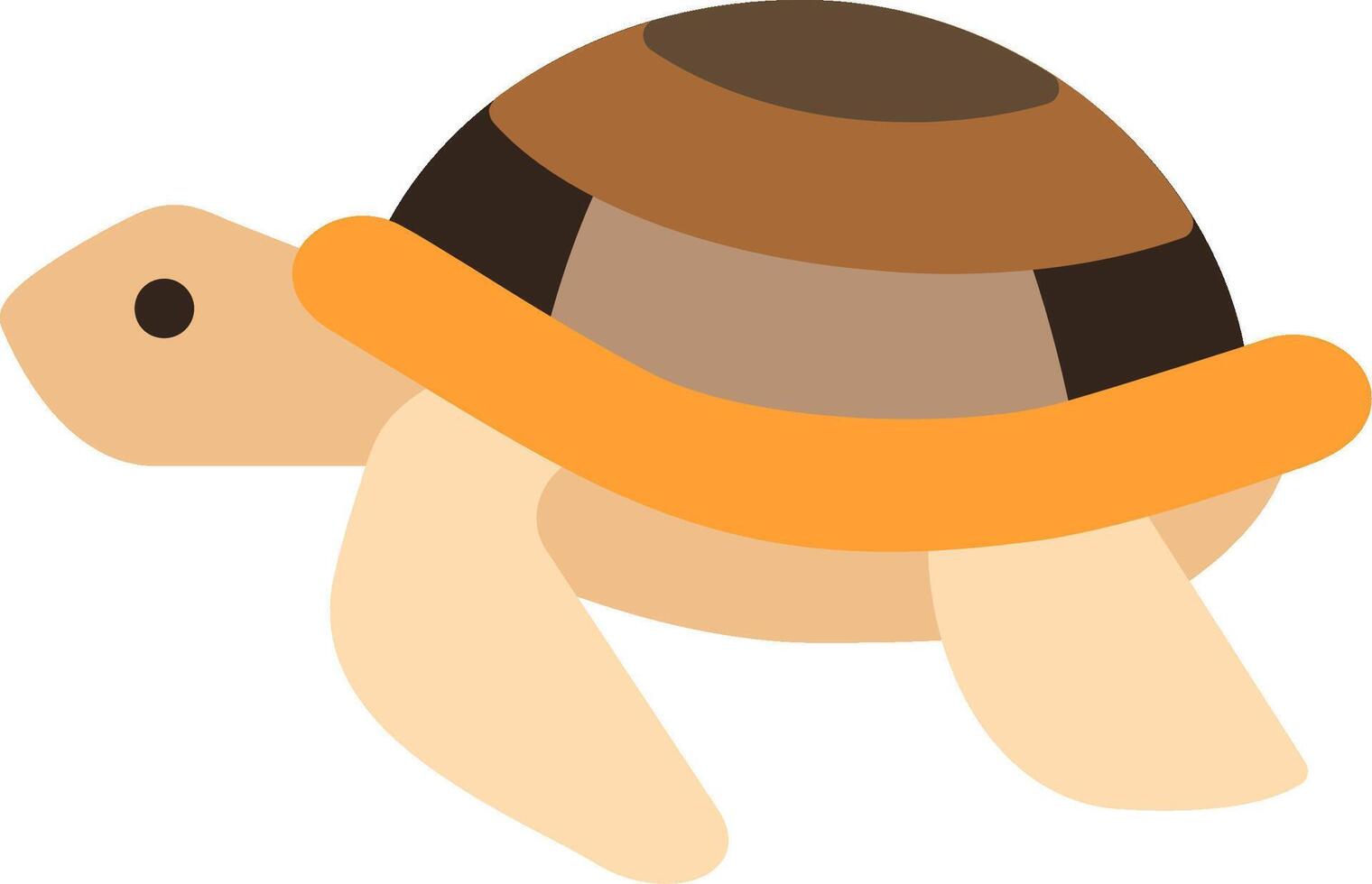 Sea Turtle Flat Icon vector