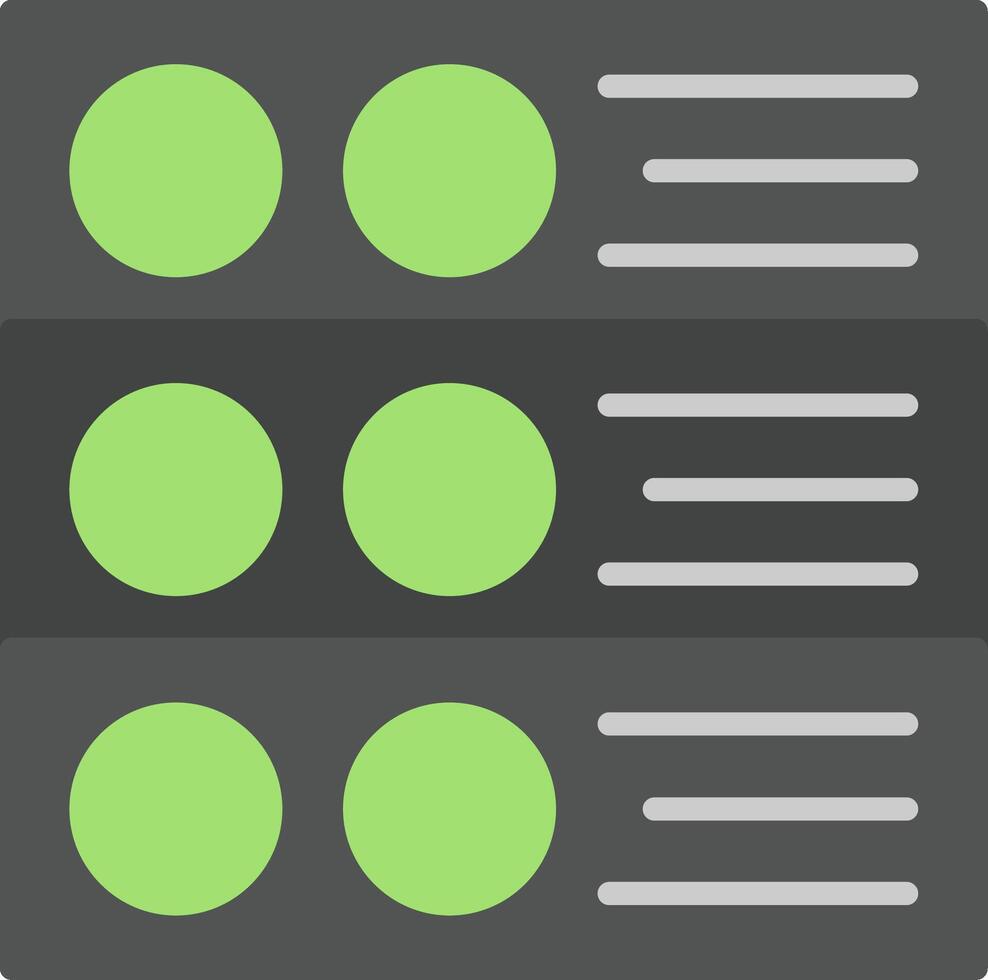Server Flat Icon vector