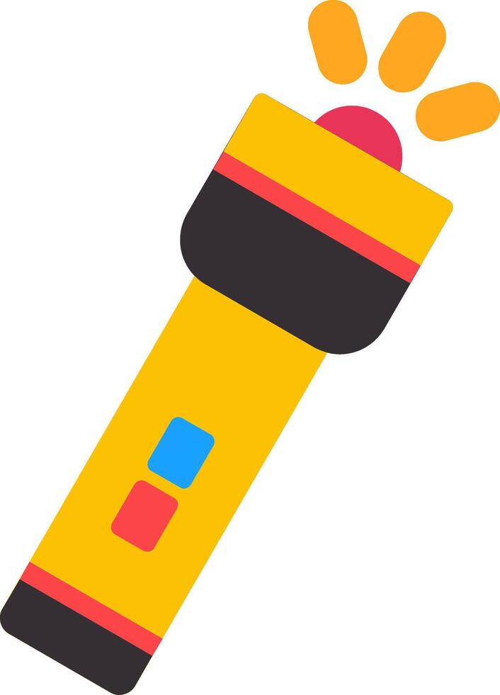 Torch Flat Icon vector