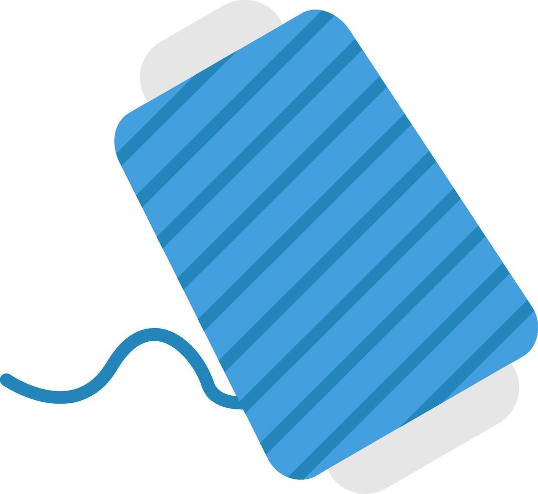 Thread Spool Flat Icon vector