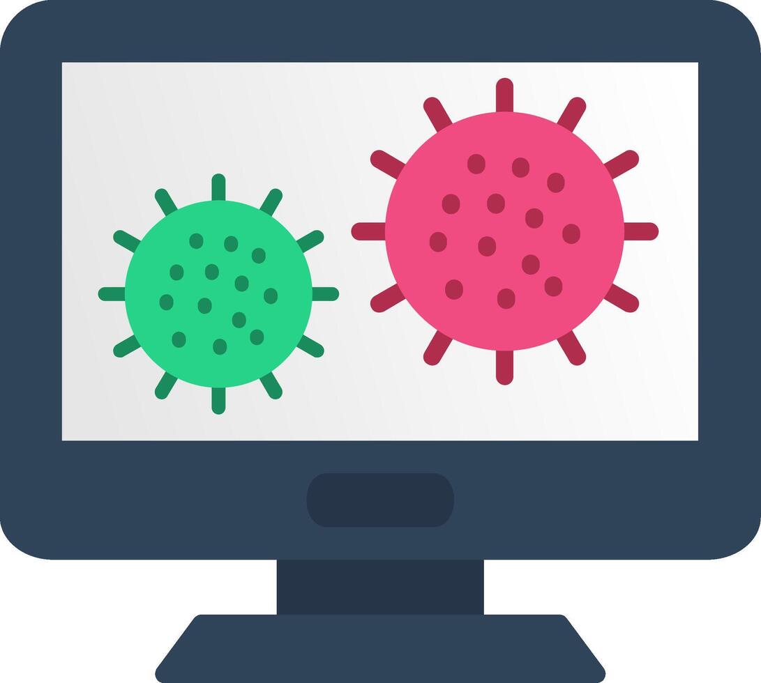 Bacteria Flat Icon vector