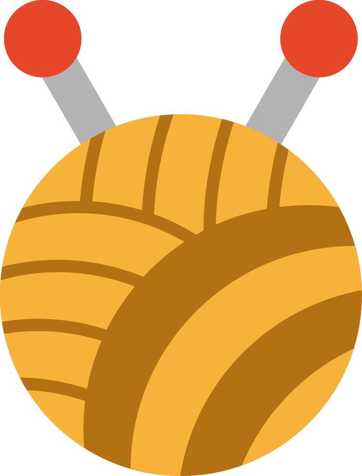 Wool Ball Flat Icon vector