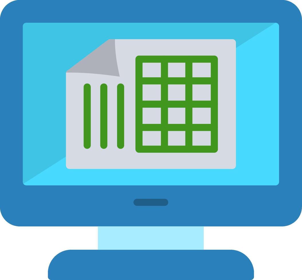 Excel Flat Icon vector