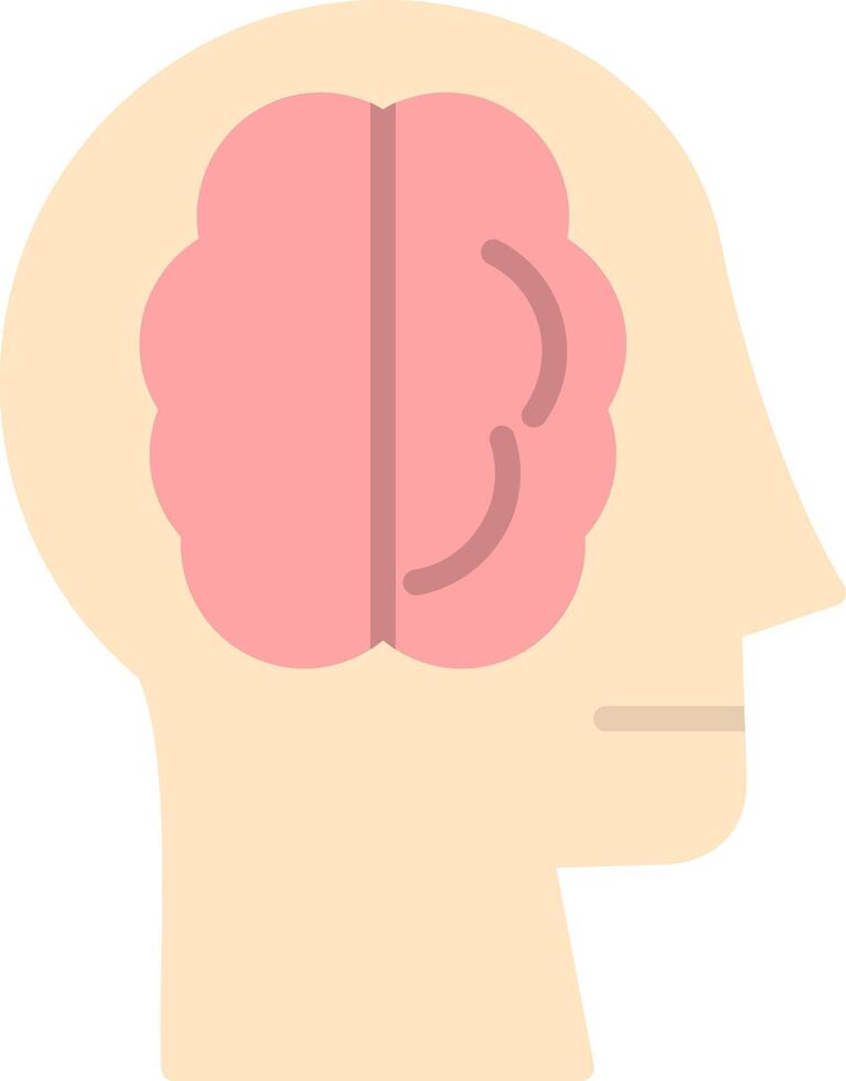 Head Flat Icon vector