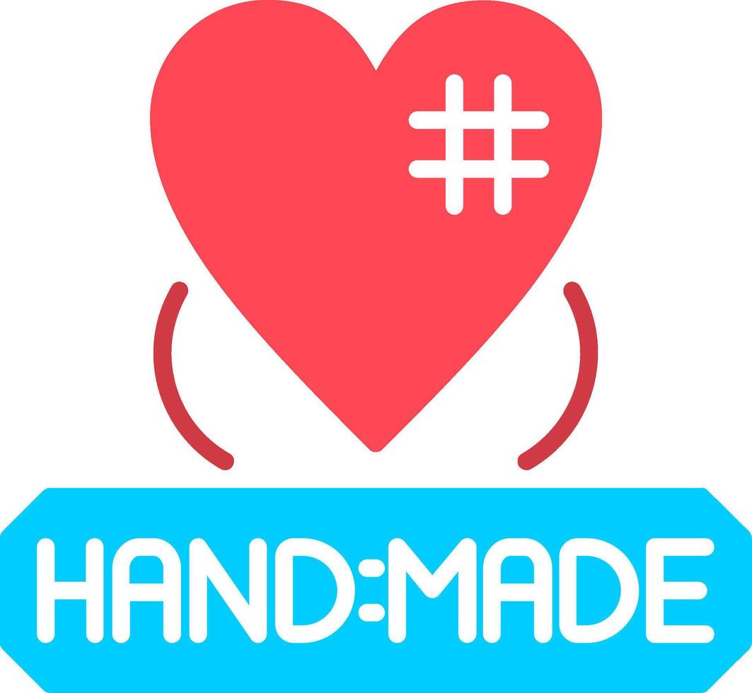 Handmade Flat Icon vector