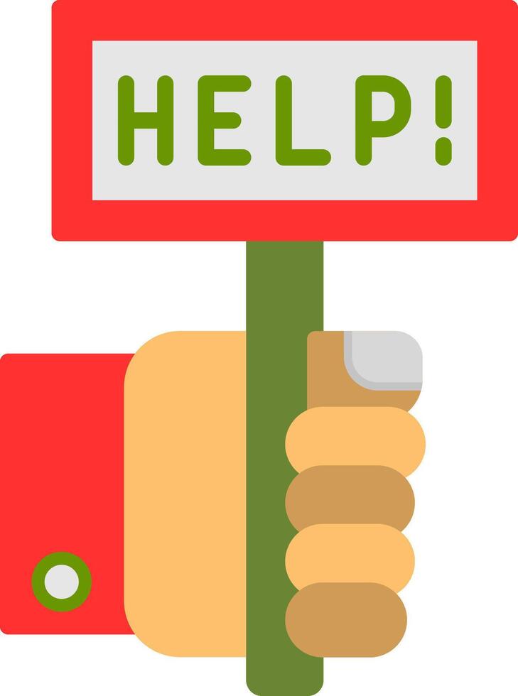 Help Flat Icon vector