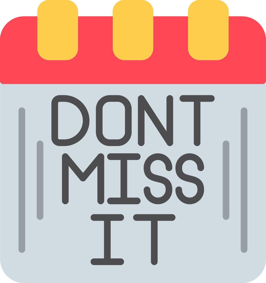 Reminder Flat Icon vector
