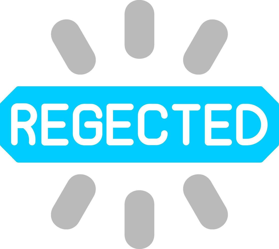 Rejected Flat Icon vector
