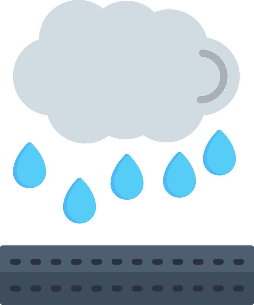 Rainwater Flat Icon vector