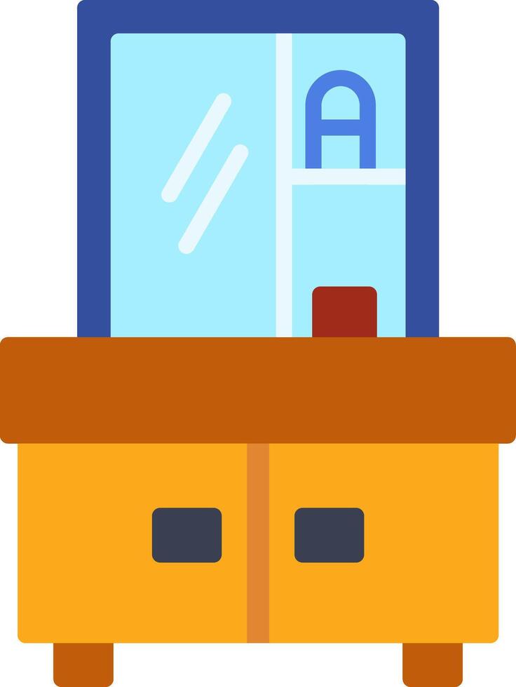 Vanity Table Flat Icon vector