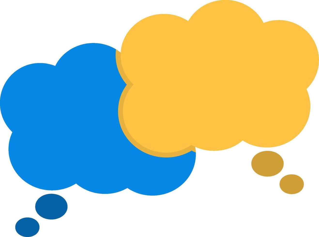 Chat Bubbles Flat Icon vector
