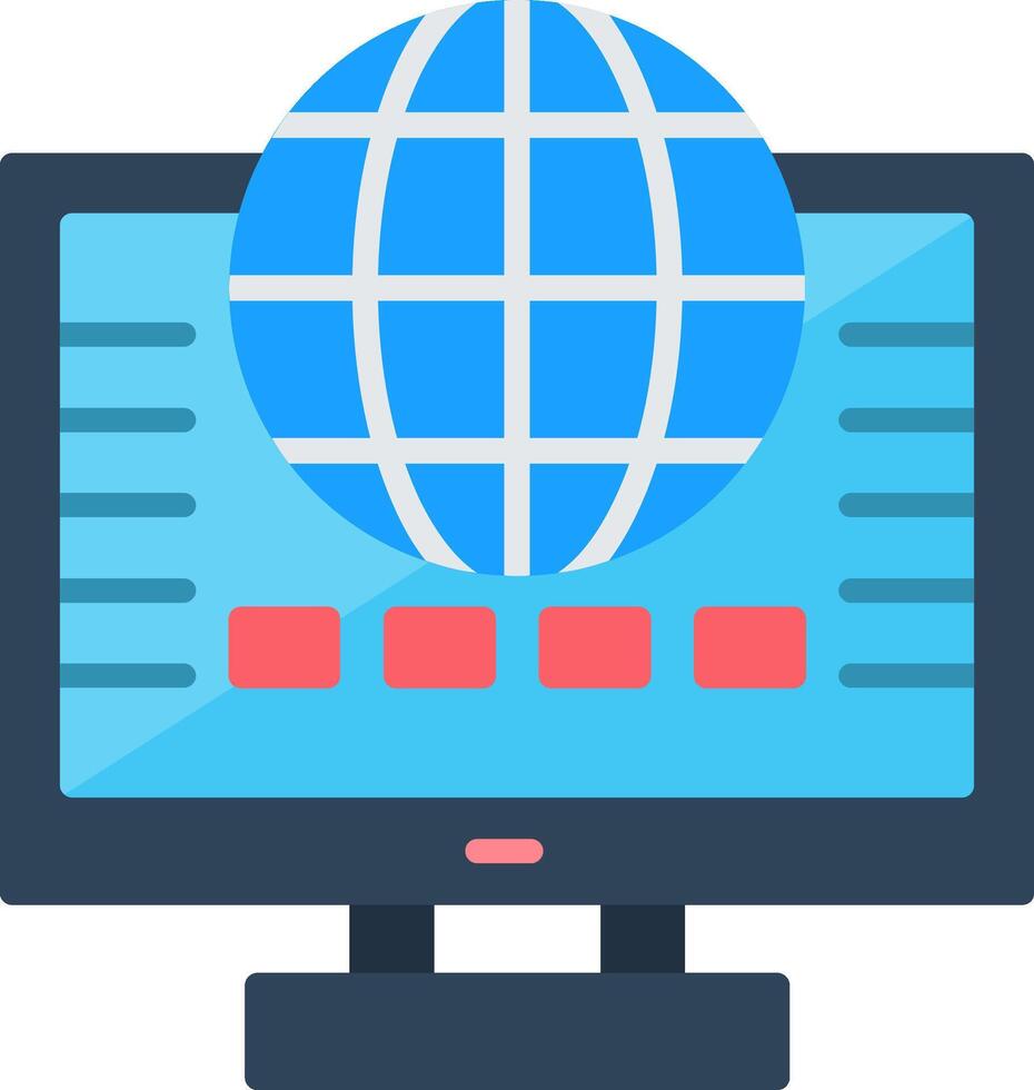 Global Flat Icon vector