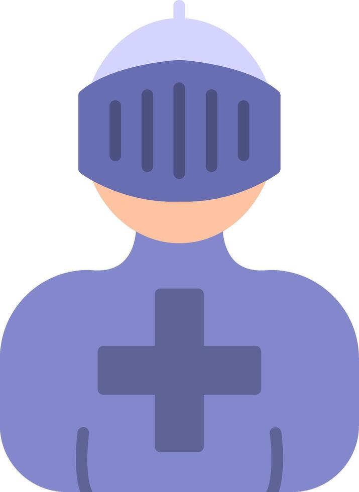 Crusader Flat Icon vector