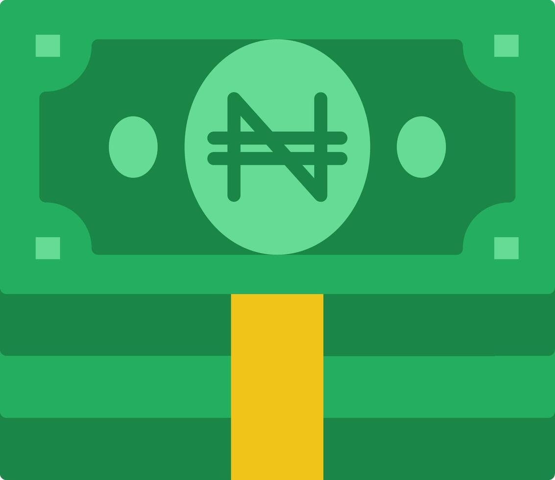 Naira Flat Icon vector