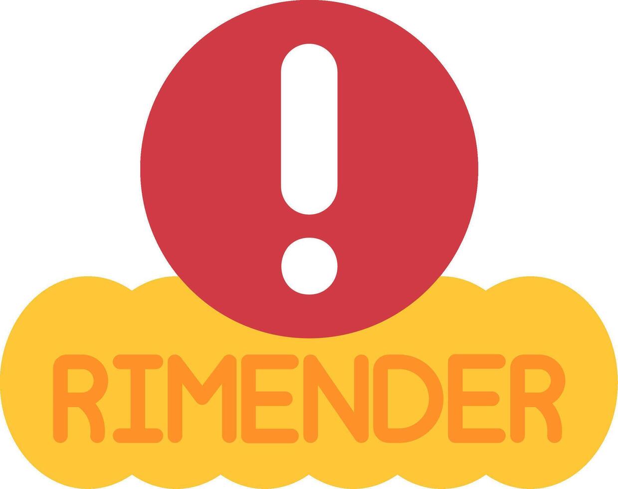 Notification Flat Icon vector