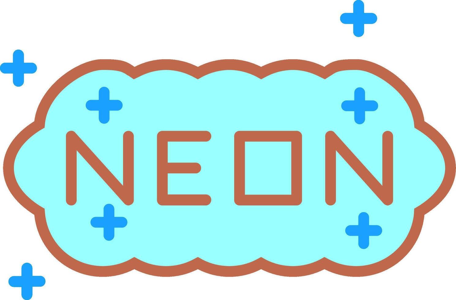 Neon Flat Icon vector