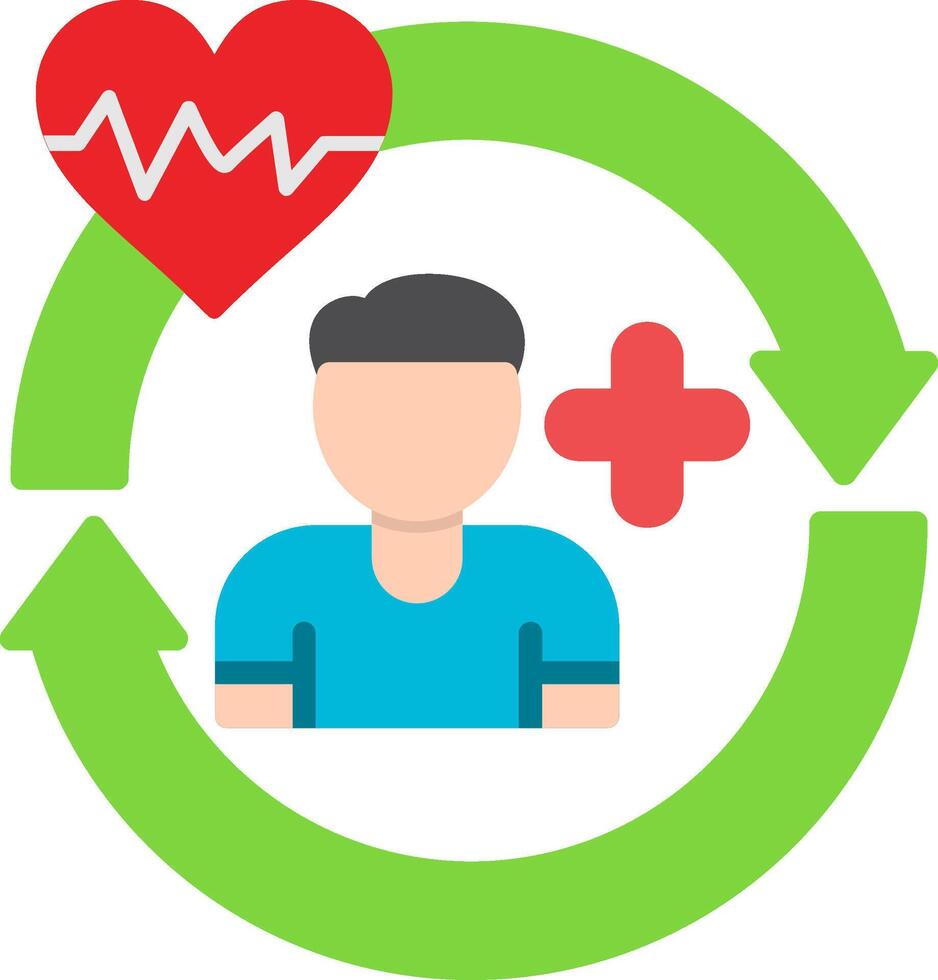 Rehab Flat Icon vector