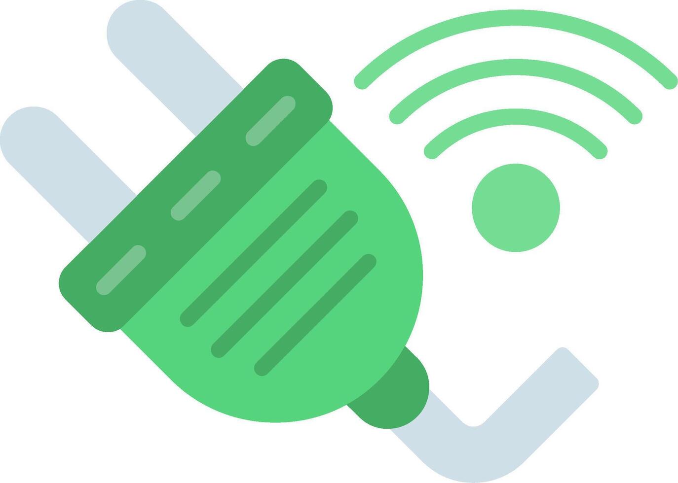 Smart Plug Flat Icon vector