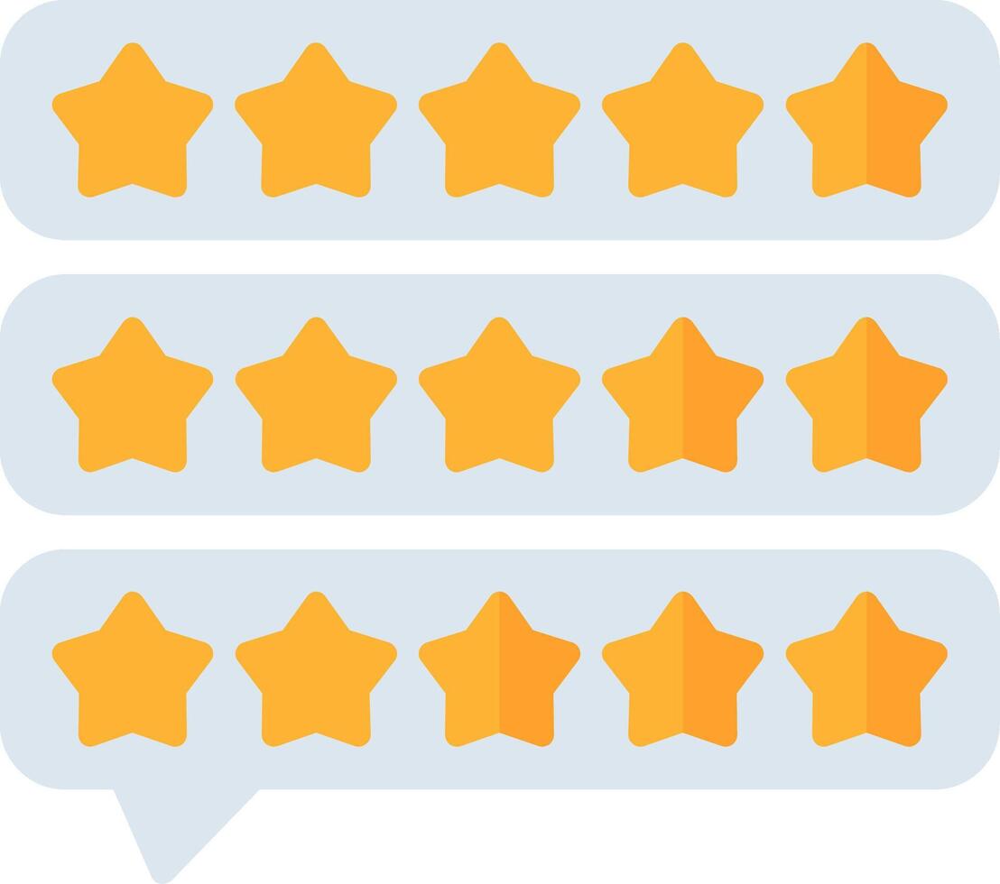 Star Rating Flat Icon vector
