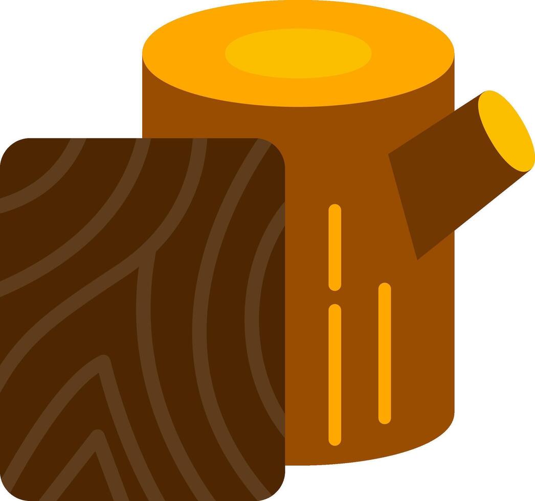 Wood Flat Icon vector