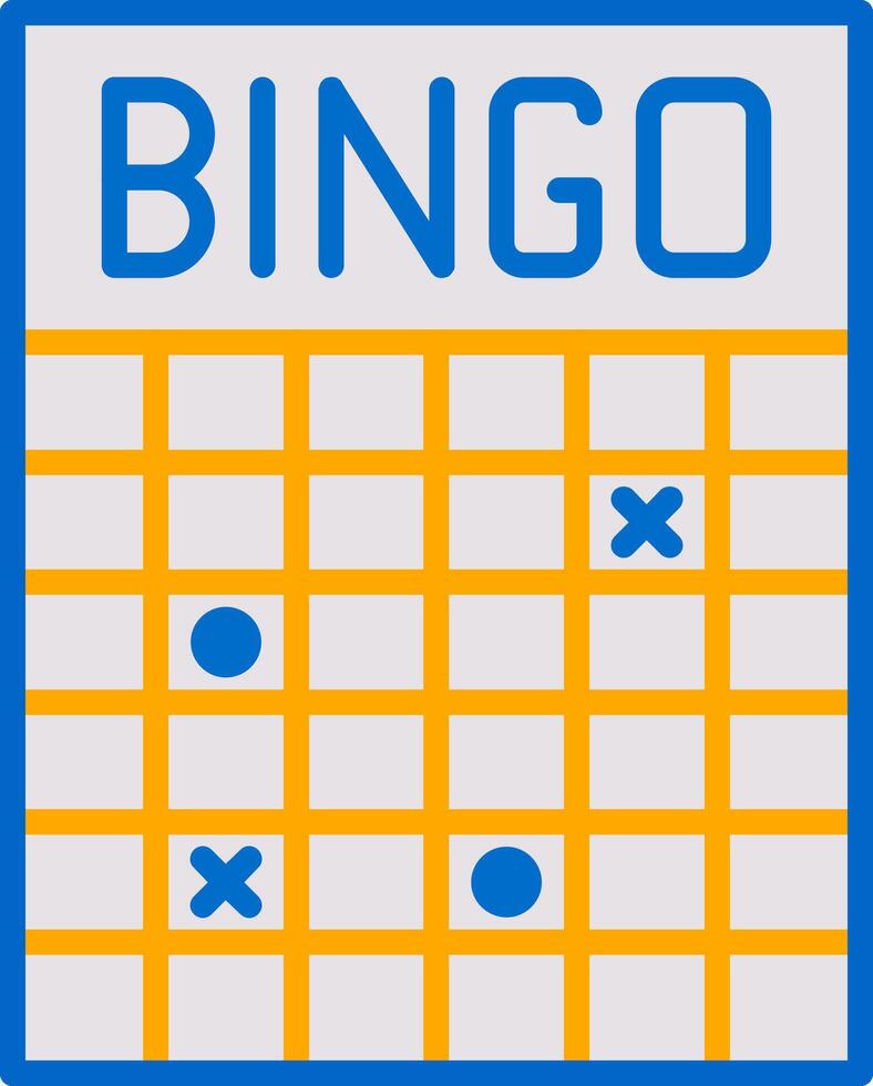Bingo Flat Icon vector
