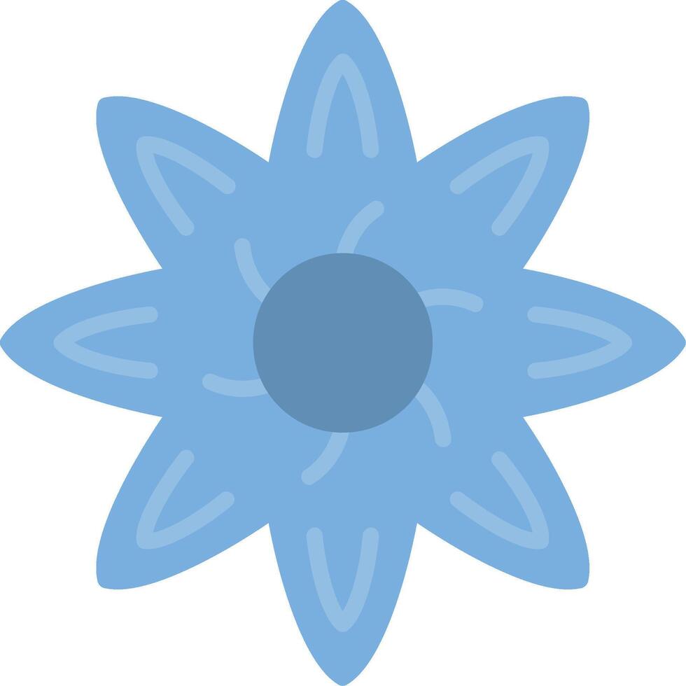 Borage Flat Icon vector
