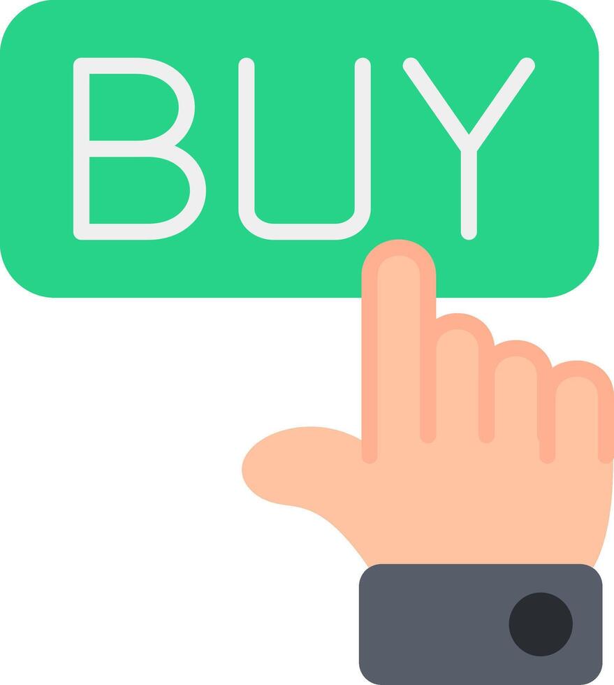 Buy Button Flat Icon vector