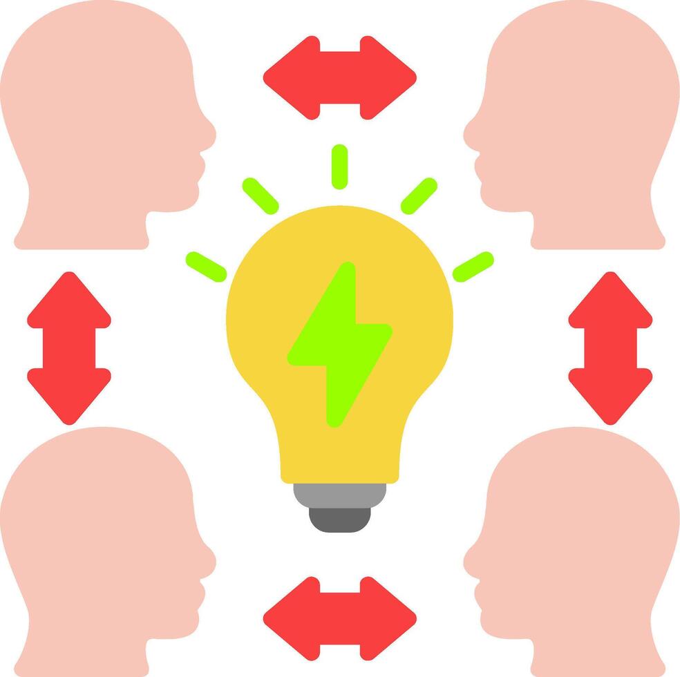 Collaboration Flat Icon vector