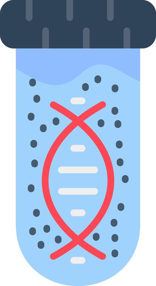 Dna Flat Icon vector