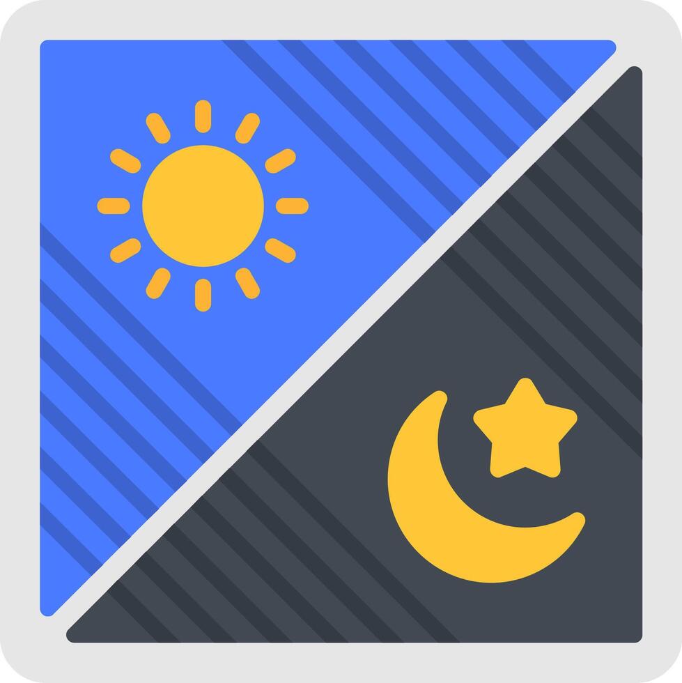 Day And Night Flat Icon vector