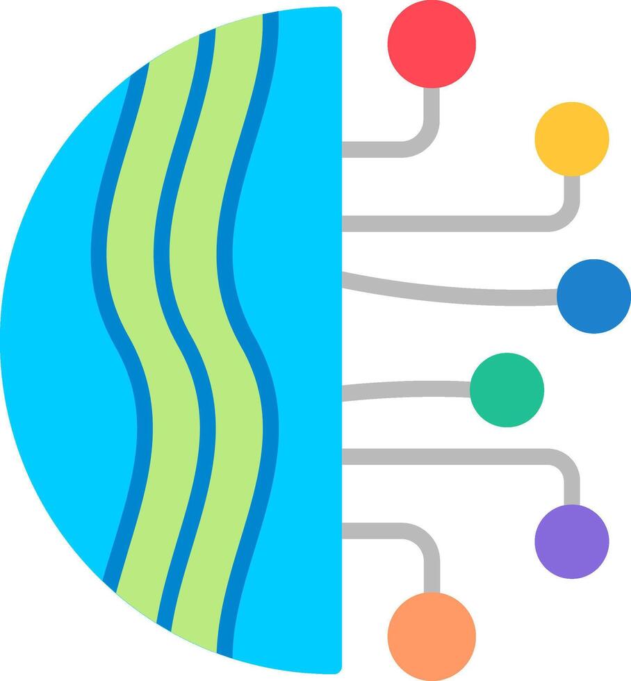 Digitalization Flat Icon vector