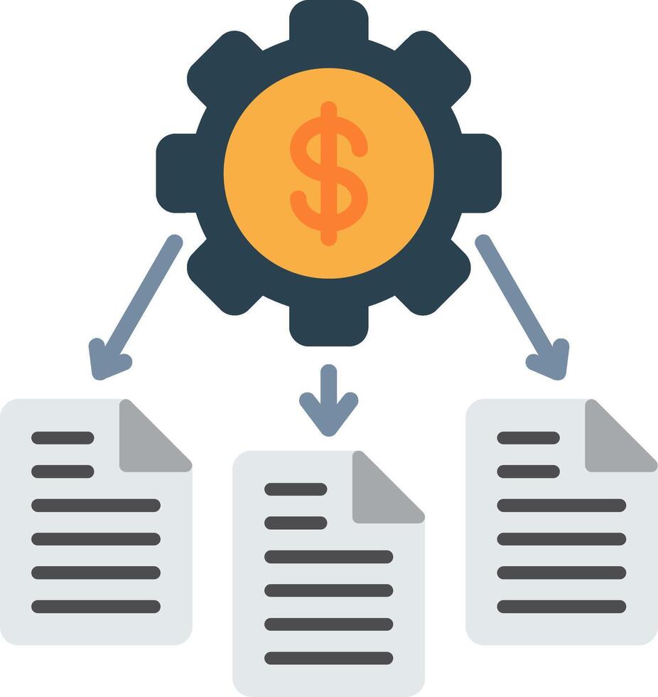 Derivative Flat Icon vector
